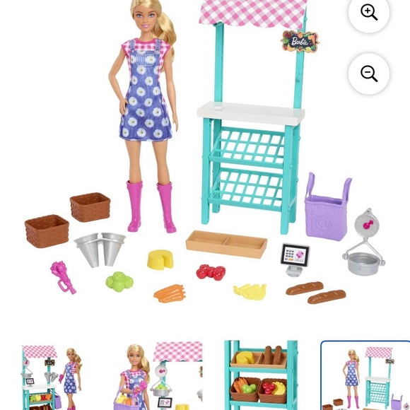 Barbie Pink and Blue Market Playset - Picture 7 of 7